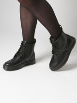 Enkellaarzen Brookline Chukka Uit Leder Dr martens Zwart boy 41550001-vue-porte